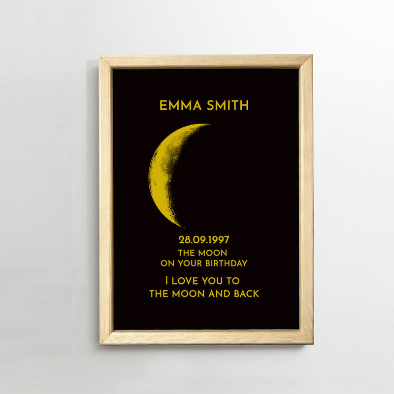 50%OFF🌔Custom Art Frame/ REAL MOON PHASE - For Memory Gift