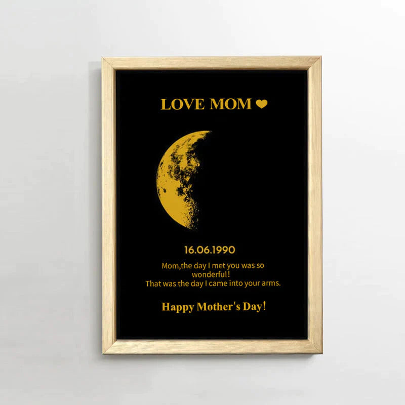 50%OFF🌔Custom Art Frame/ REAL MOON PHASE - For Memory Gift