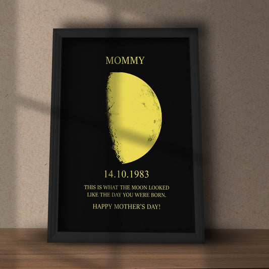 50%OFF🌔Custom Art Frame/ REAL MOON PHASE - For Memory Gift