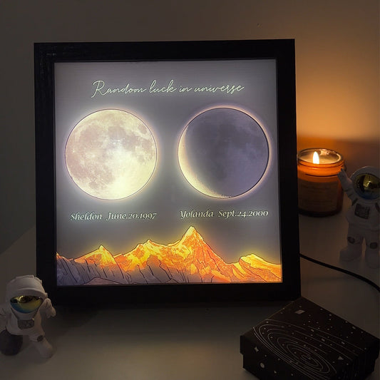 50%OFF🌔Custom Birth Moon Phases LED Box Lamp