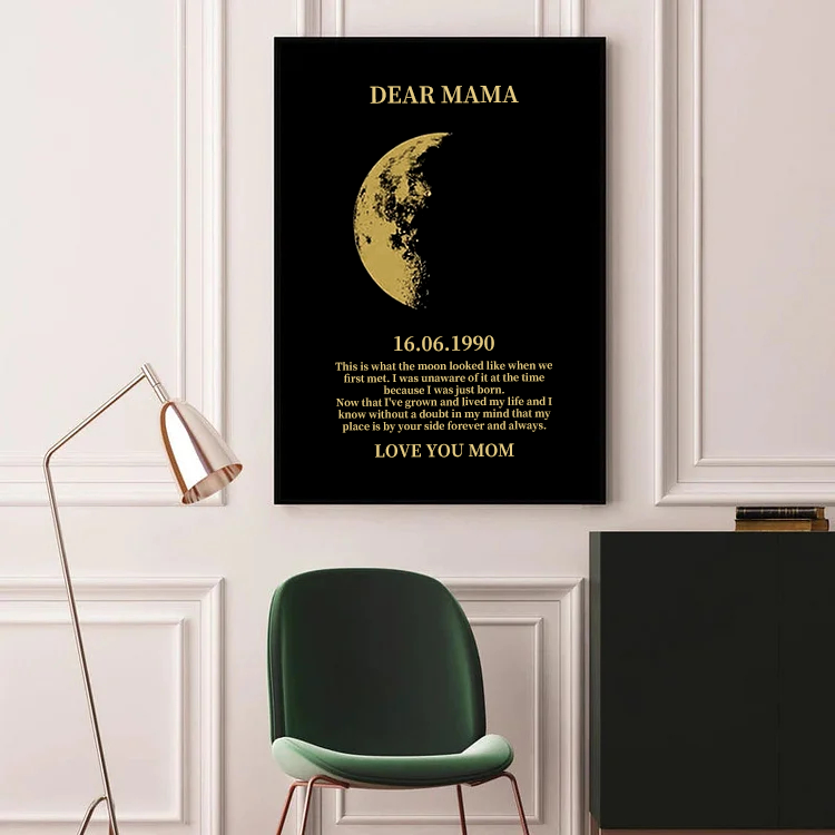 50%OFF🌔Custom Art Frame/ REAL MOON PHASE - For Memory Gift