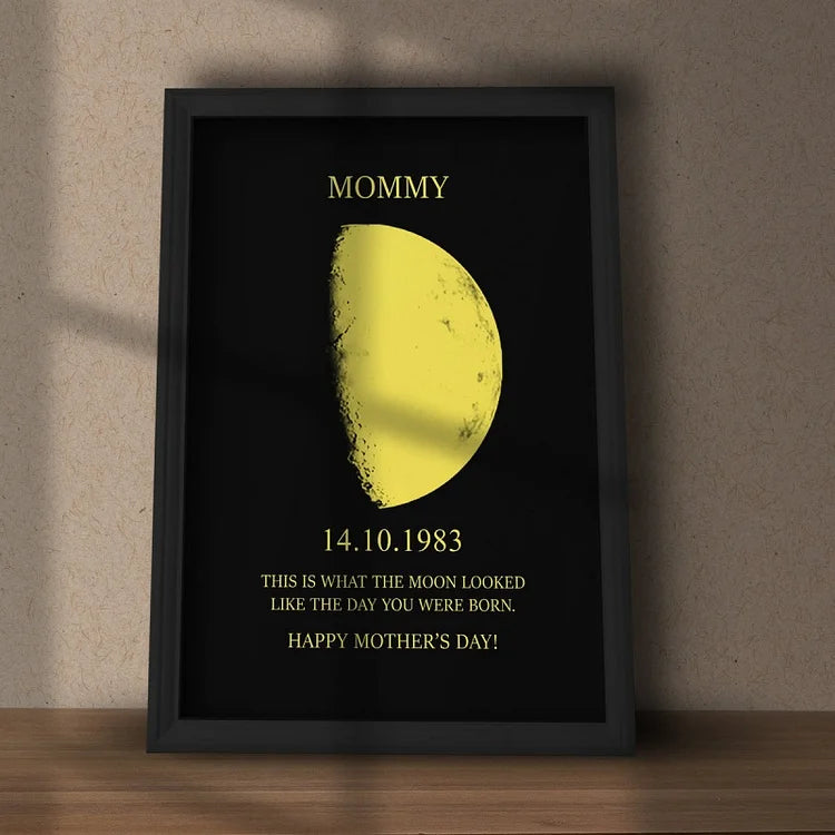 50%OFF🌔Custom Art Frame/ REAL MOON PHASE - For Memory Gift