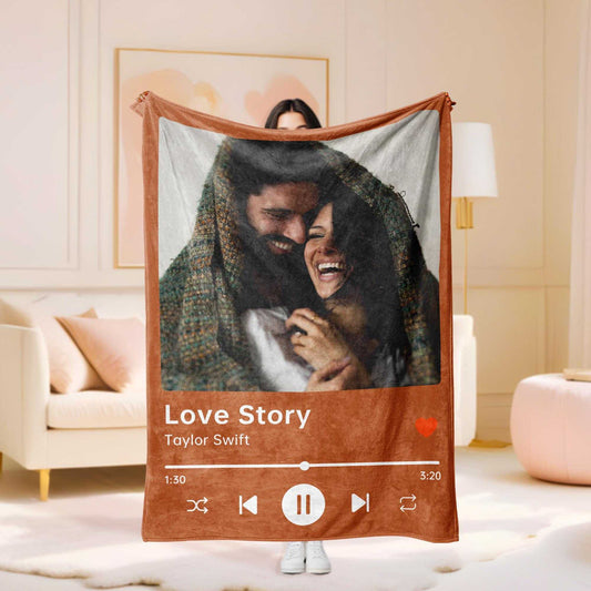 Custom Spotify Blanket, Music Blanket